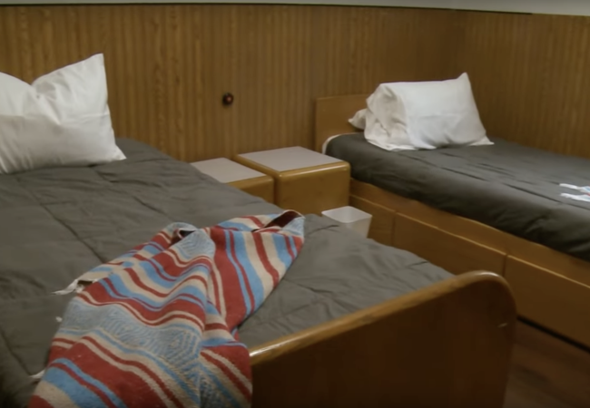 Two beds in a room for individuals going through RS EDEN's Withdrawal Management Program.