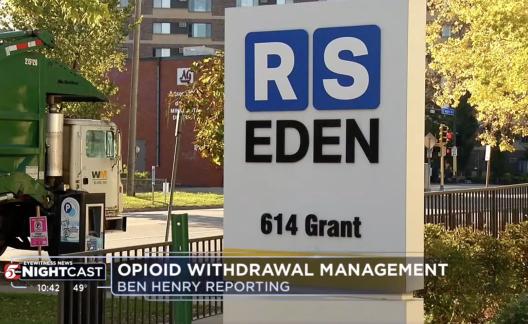 RS Eden's sign at 614 Grant.